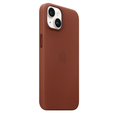 Apple Leather Case with Magsafe for iPhone 14 - Umber